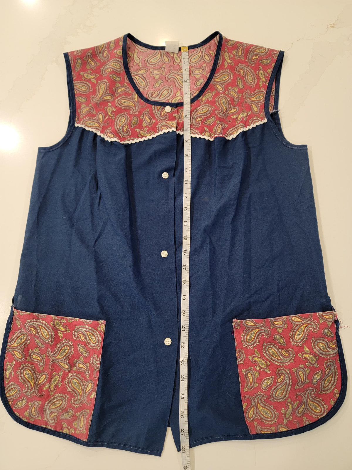 1970s Vintage Jason Industries Cobbler Apron Smock