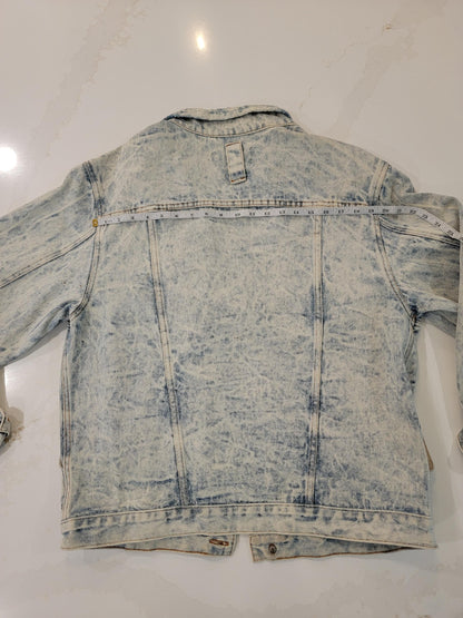 Vintage 90s Generation Blues Denim Jacket Acid Wash Trucker Jean Jacket Unisex Large