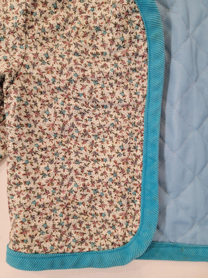 Vintage 1980s Handmade Quilted Kids Toddlers Coat