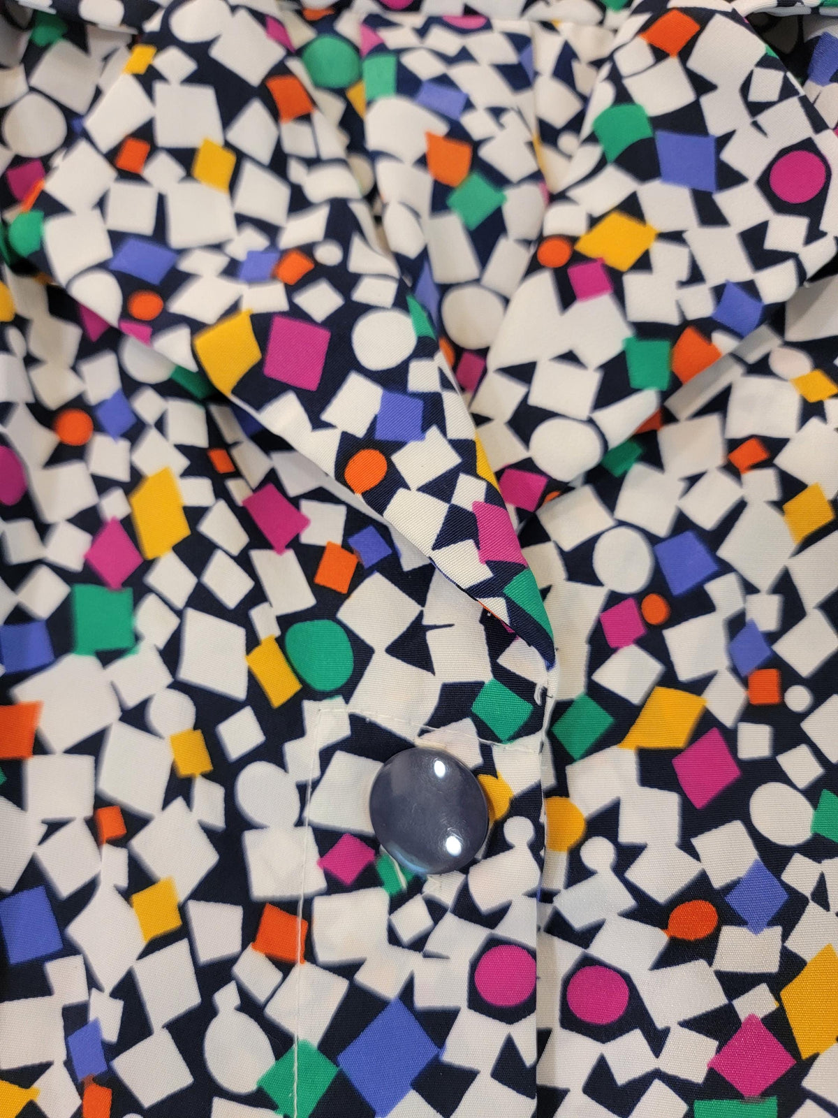 Vintage 1970s Don Elliot Sport Dress Geometric Print