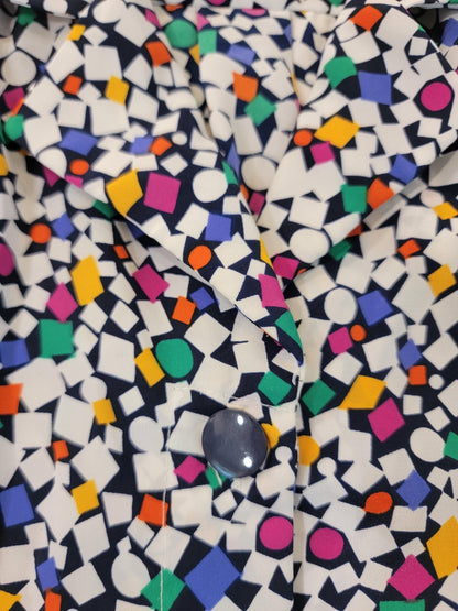 Vintage 1970s Don Elliot Sport Dress Geometric Print