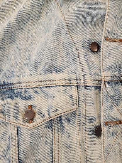 Vintage 90s Generation Blues Denim Jacket Acid Wash Trucker Jean Jacket Unisex Large