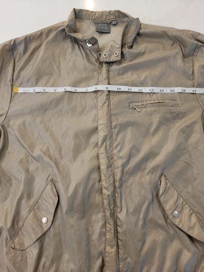 Vintage 1980s Le Tigre Jacket Khaki Windbreaker Mens Large