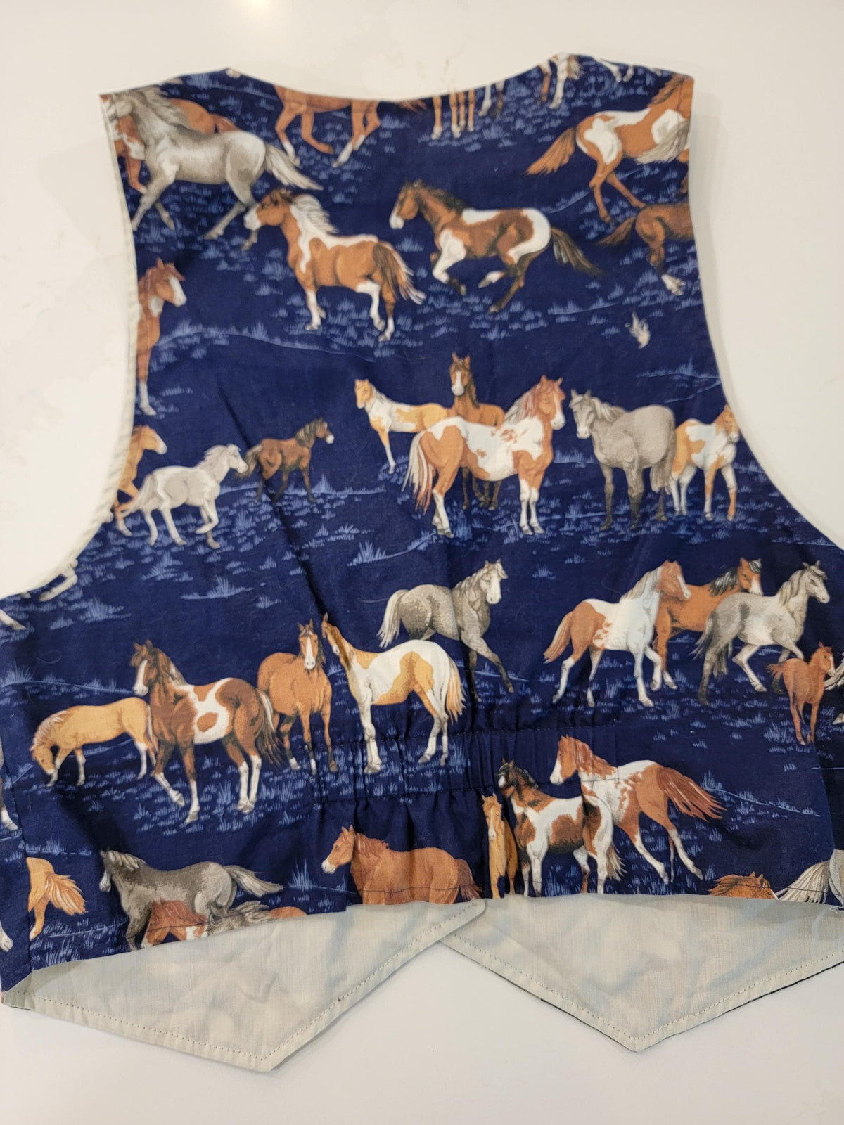 Vintage 80s Horse Print Vest