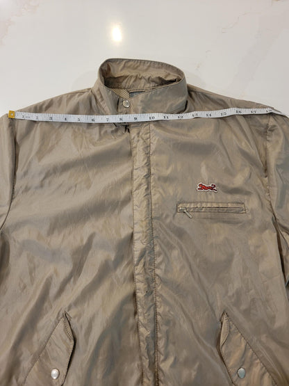 Vintage 1980s Le Tigre Jacket Khaki Windbreaker Mens Large