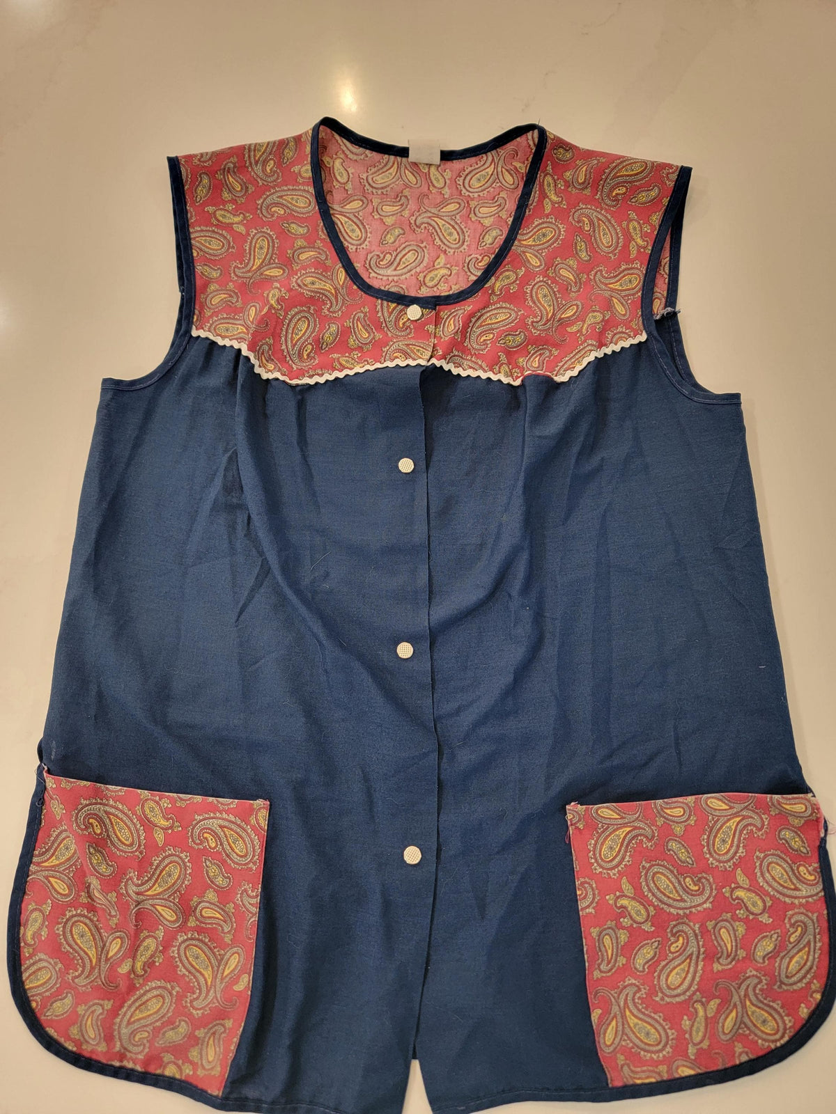 1970s Vintage Jason Industries Cobbler Apron Smock