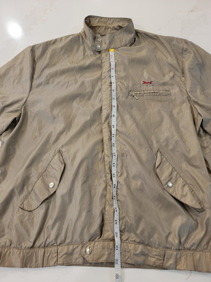 Vintage 1980s Le Tigre Jacket Khaki Windbreaker Mens Large