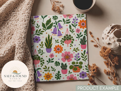 Potted Paradise Digital Seamless Pattern