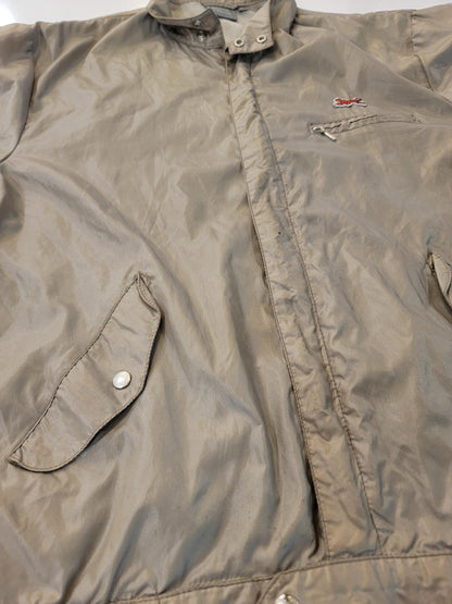 Vintage 1980s Le Tigre Jacket Khaki Windbreaker Mens Large