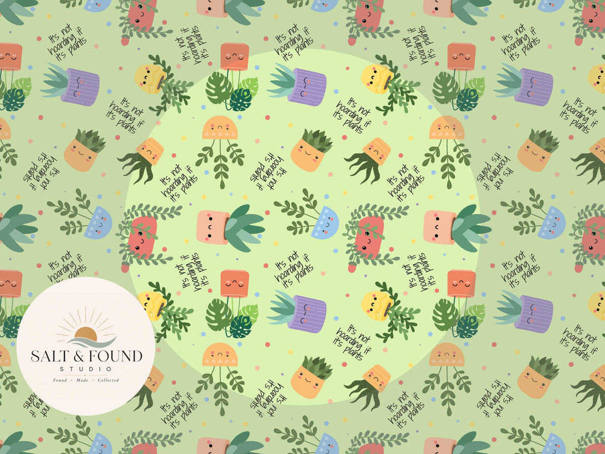 Kawaii Plant Seamless Pattern