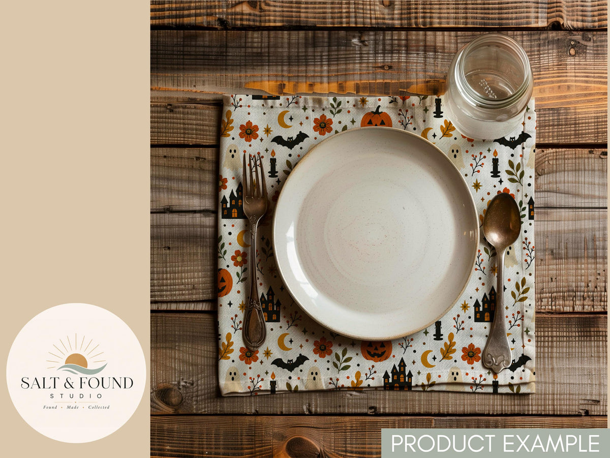 Hygge Harvest Halloween Seamless Pattern