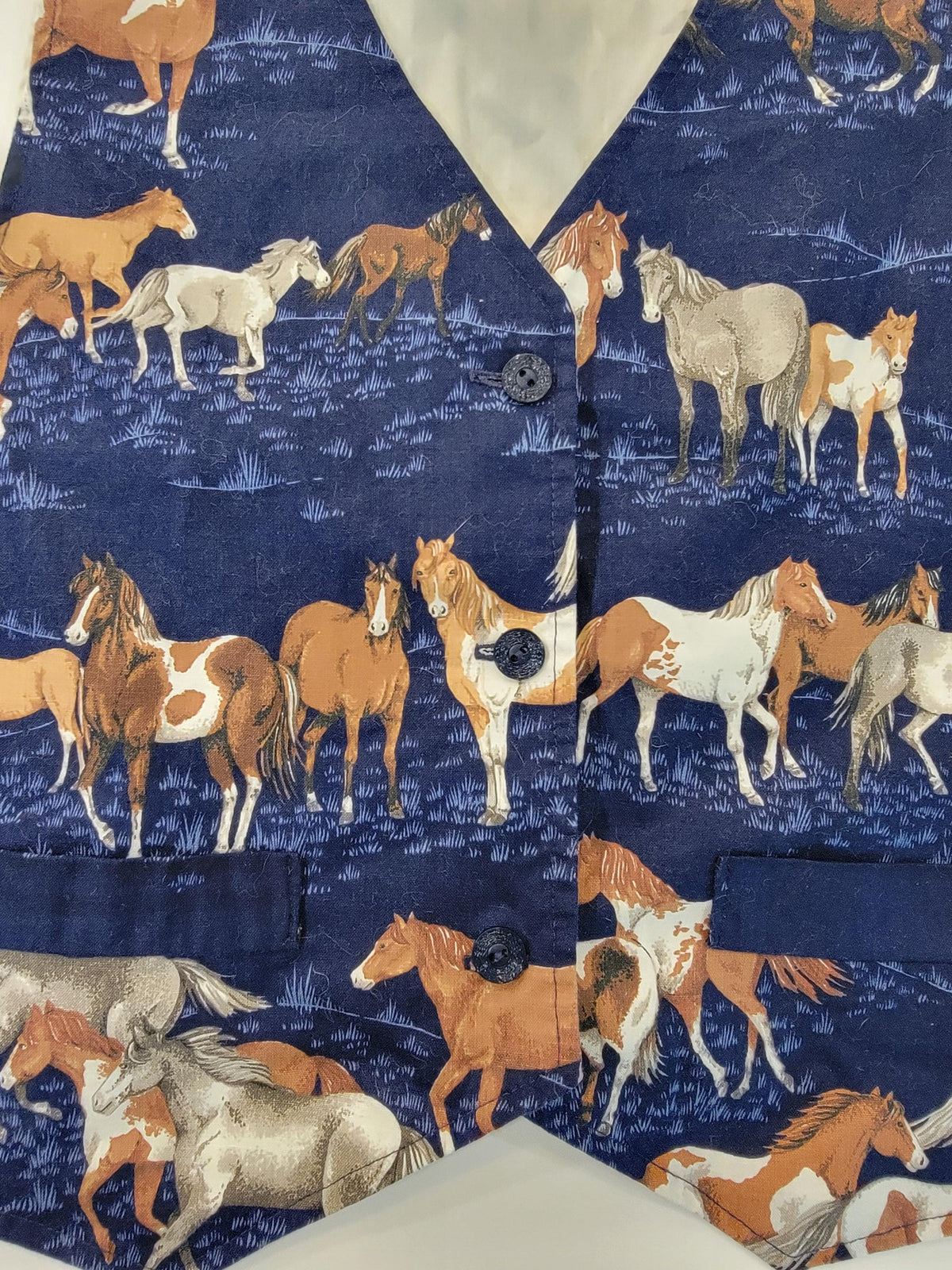 Vintage 80s Horse Print Vest