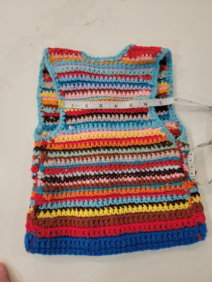 Vintage 70s-80s Crocheted Toddler Vest
