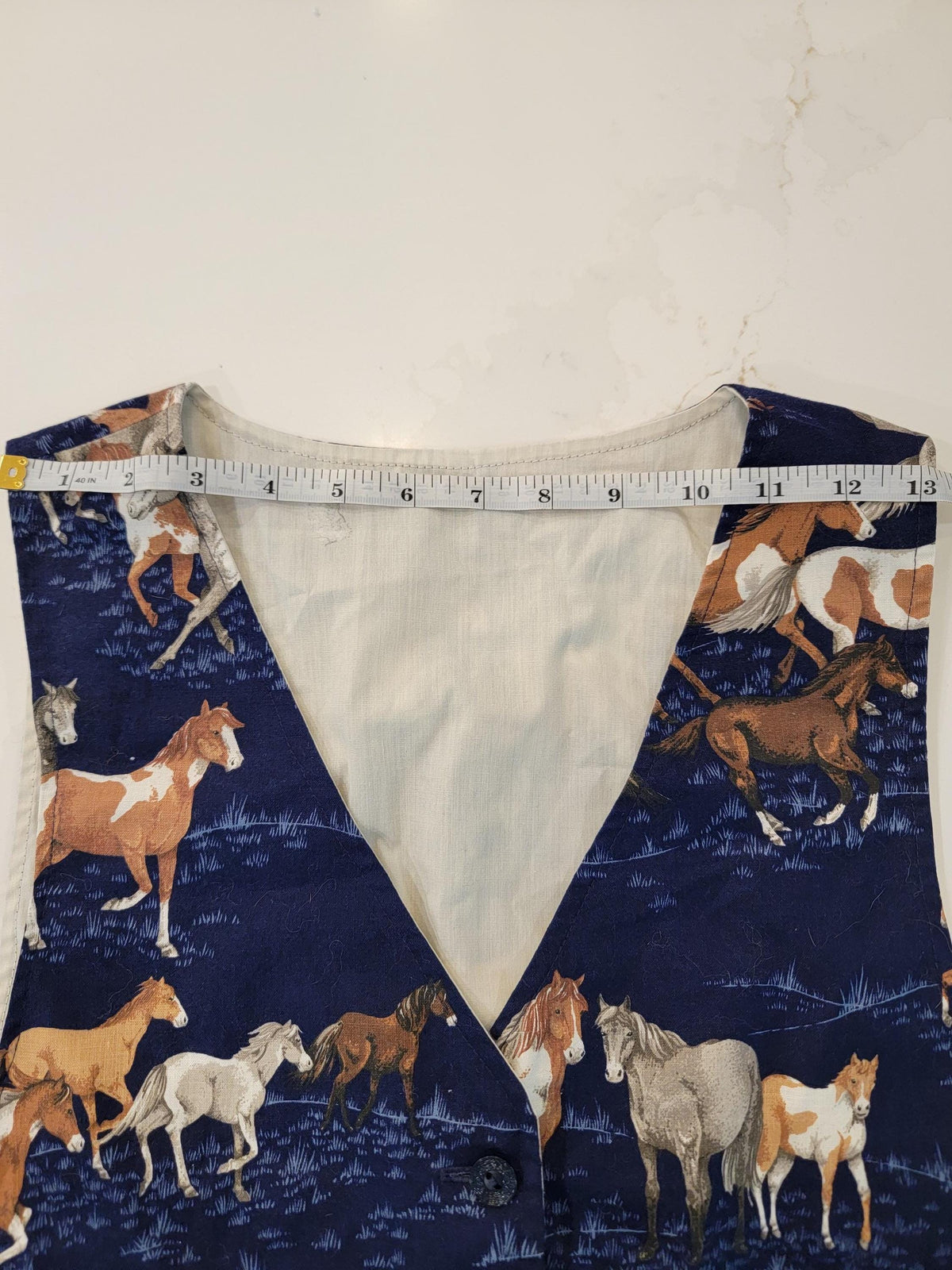 Vintage 80s Horse Print Vest