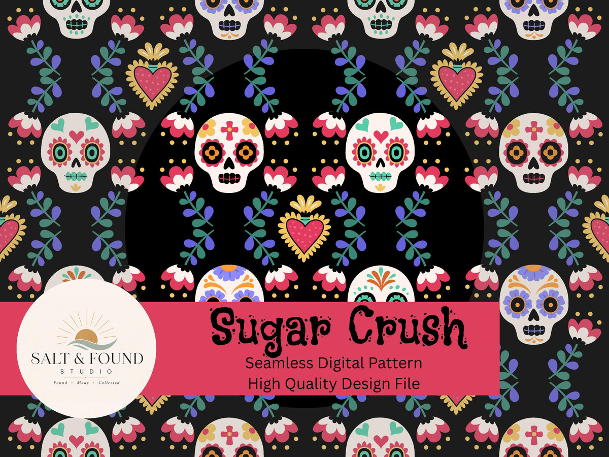 Sugar Skull Seamless Pattern
