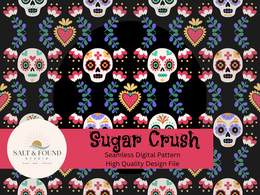 Sugar Skull Seamless Pattern