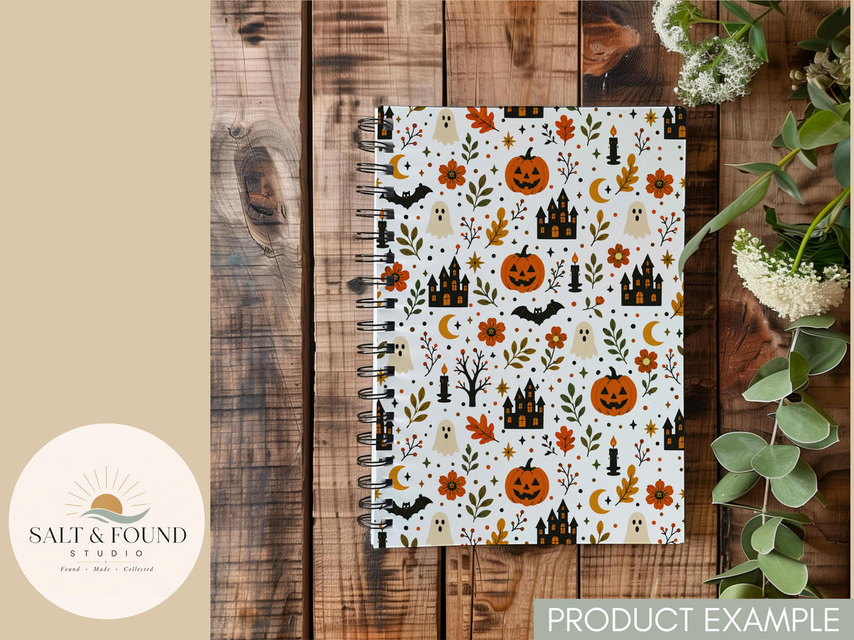 Hygge Harvest Halloween Seamless Pattern
