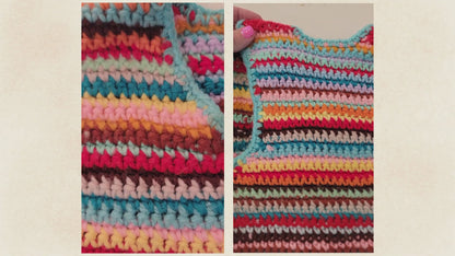 Vintage 70s-80s Crocheted Toddler Vest